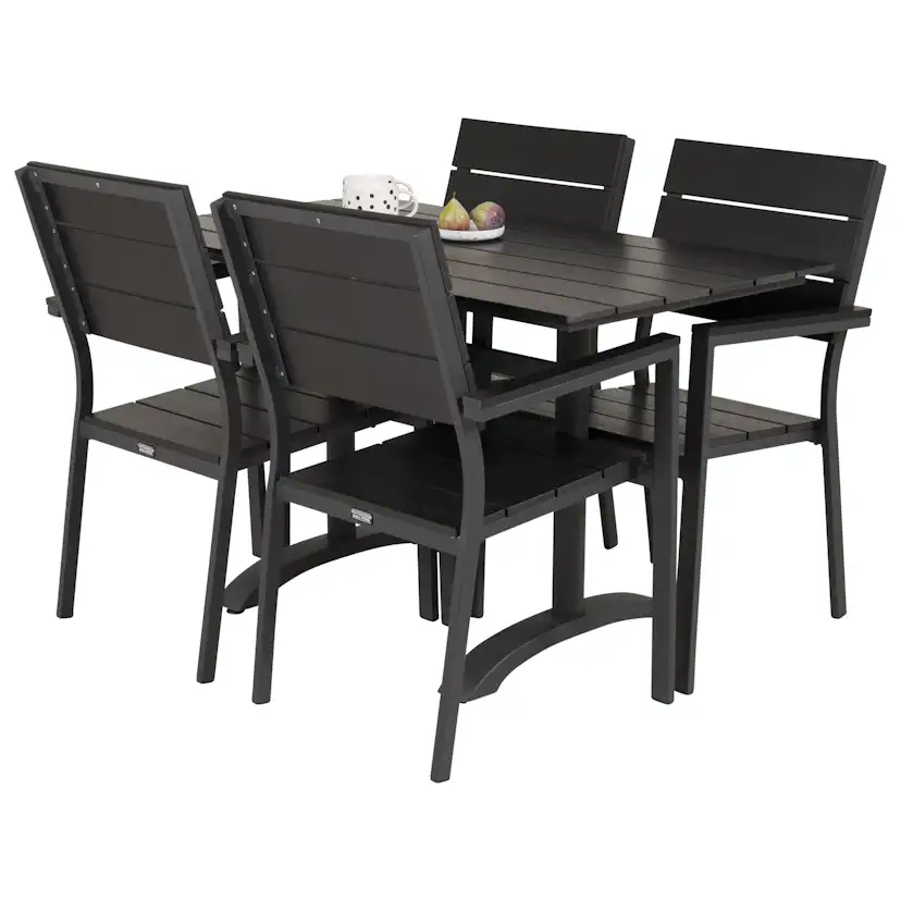 Cafégrupp Venture Home Dolly med 4 Lova Stolar
