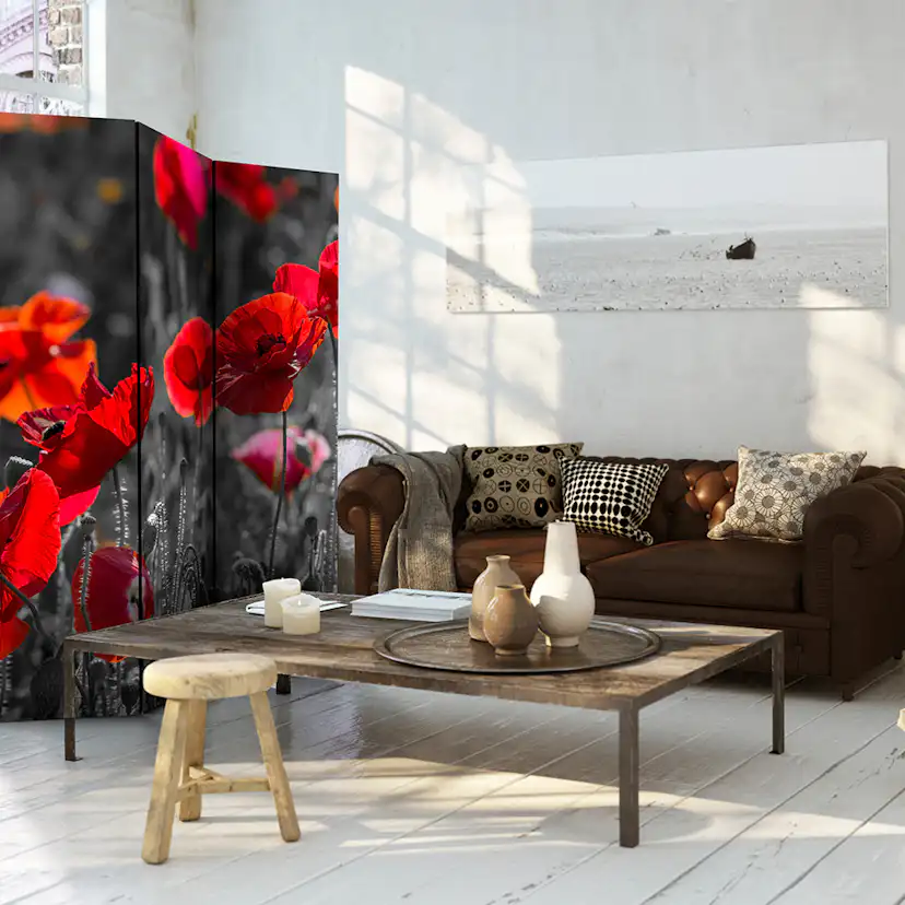 Rumsavdelare Arkiio Red Poppies 135x172 cm