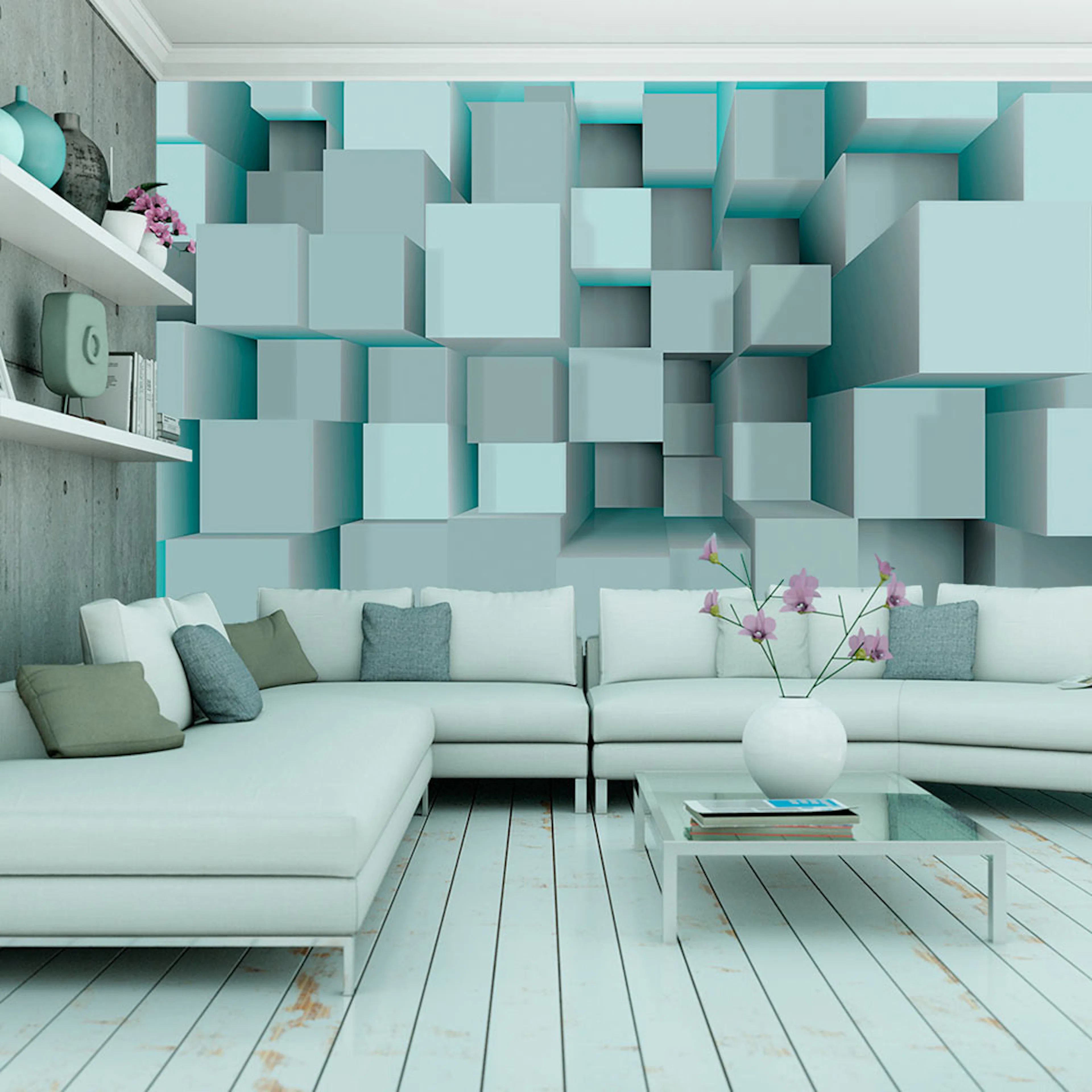 Fototapet Arkiio Blue Puzzle