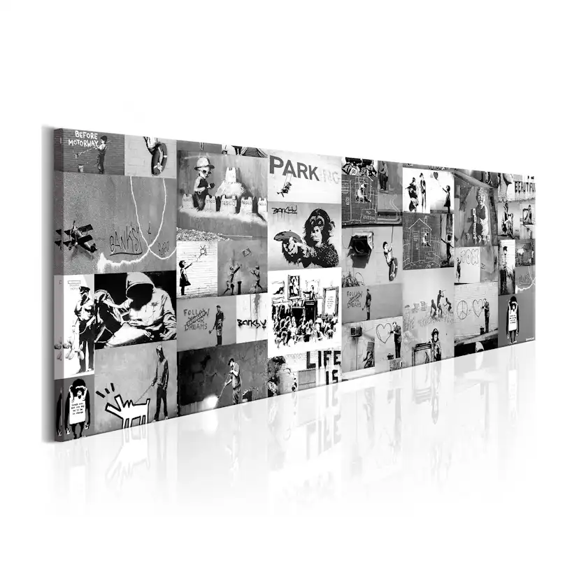 Tavla Arkiio Banksy Graffiti Collage II