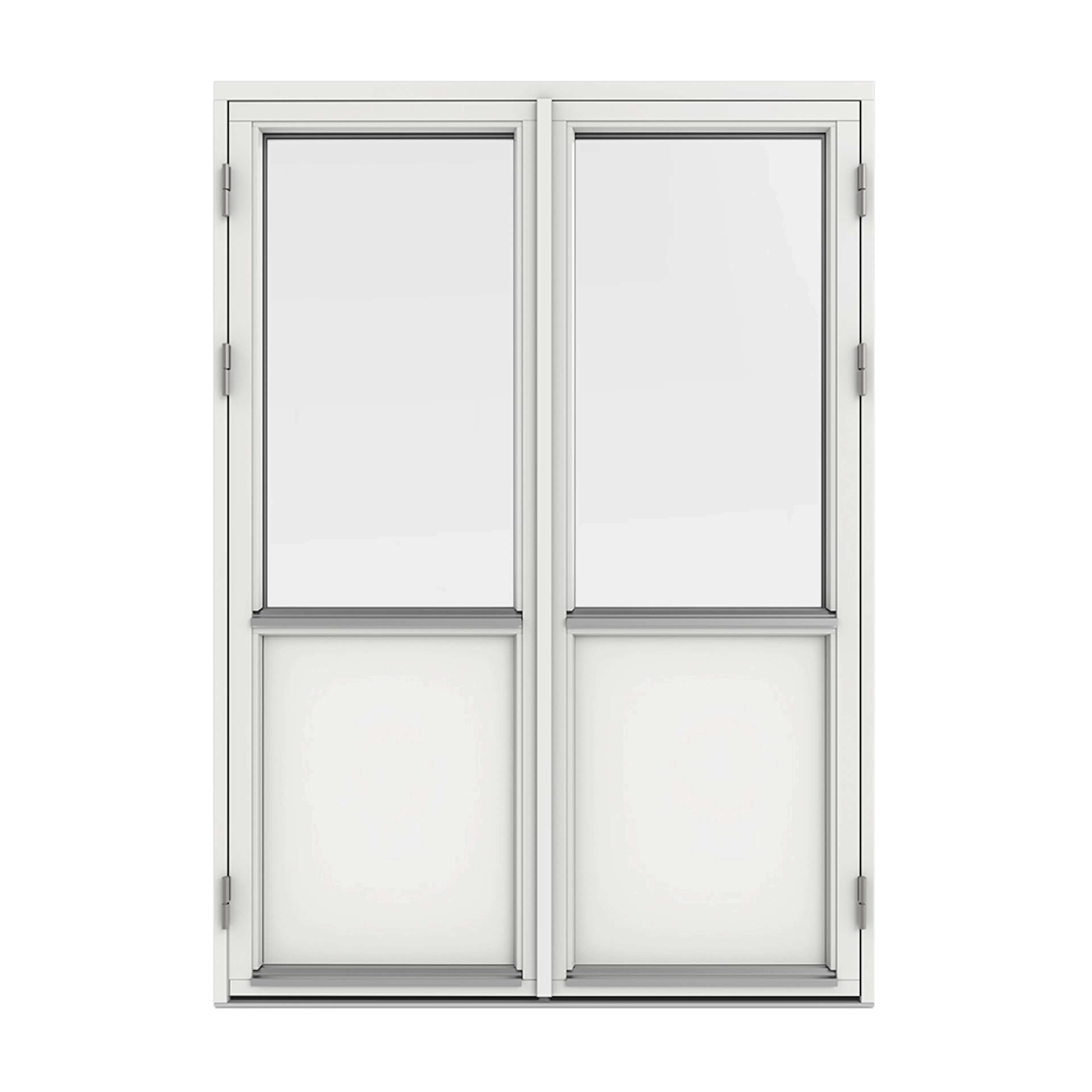 HFDP Pardörr 3-Glas Trä 120x200 120 ÖB BxH-G 120x200-120 cm 3-glas Vitmålad