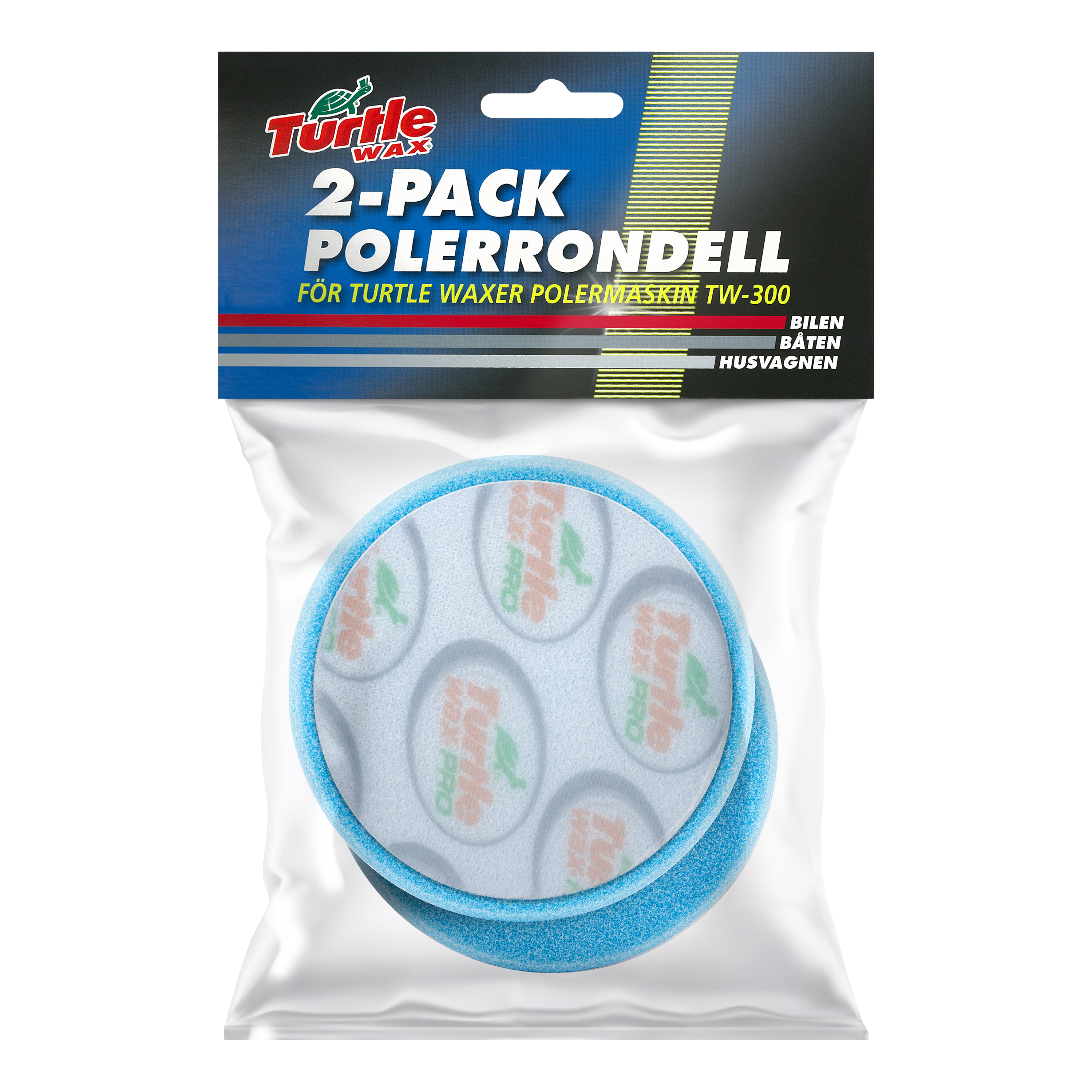 Polerrondell Turtle Wax Blå 100mm 2-pack