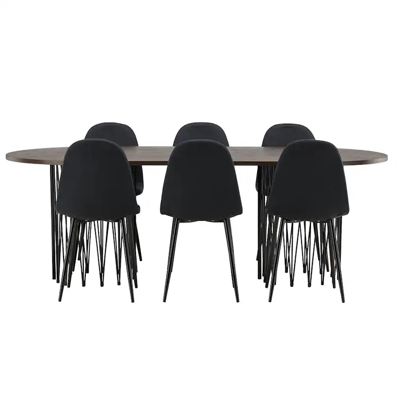 Matgrupp furniture/fashion Stone med 6 Polar Stolar