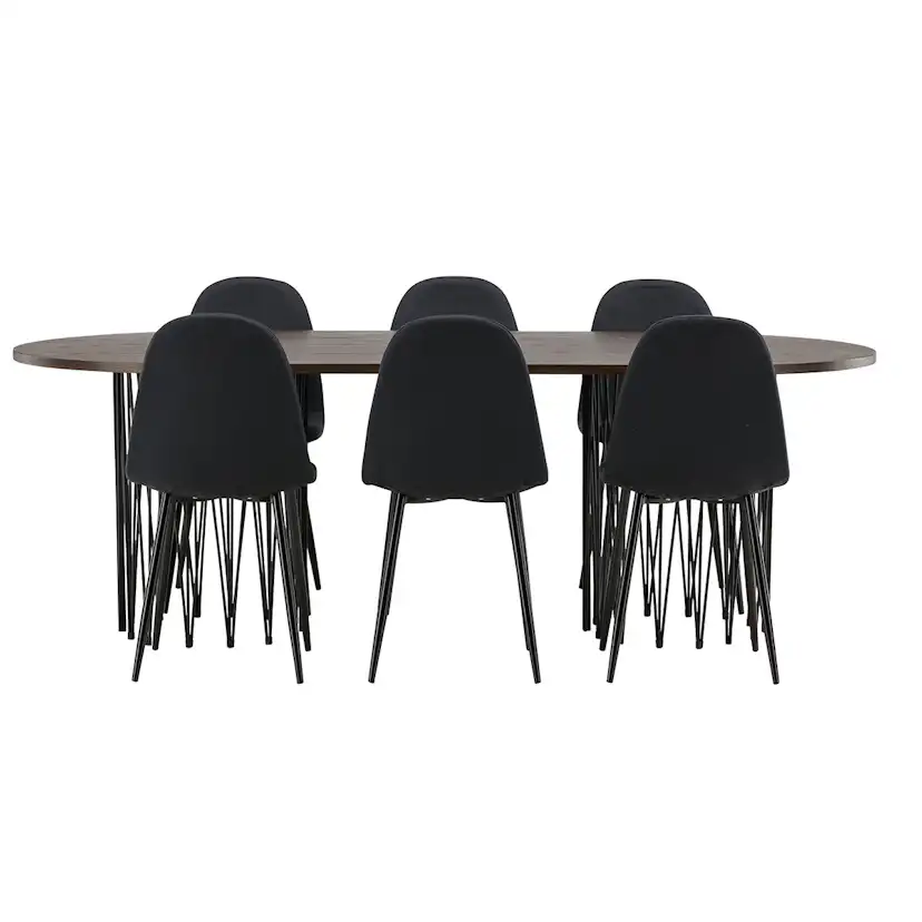 Matgrupp furniture/fashion Stone med 6 Polar Stolar