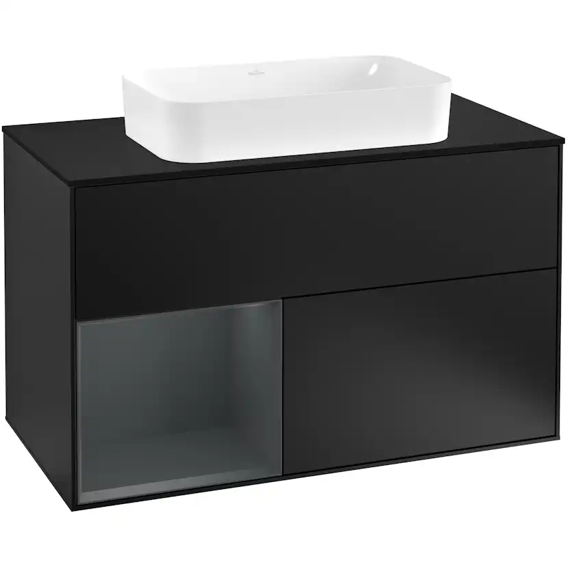 Tvättställsskåp Villeroy & Boch Finion med 2 Lådor Hylla och Bänkskiva för Fristående Tvättställ