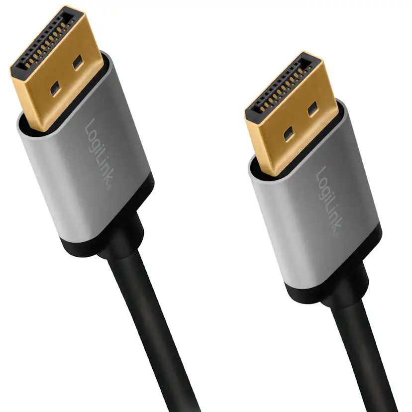 DisplayPort-kabel LogiLink 4K/60Hz Aluminium