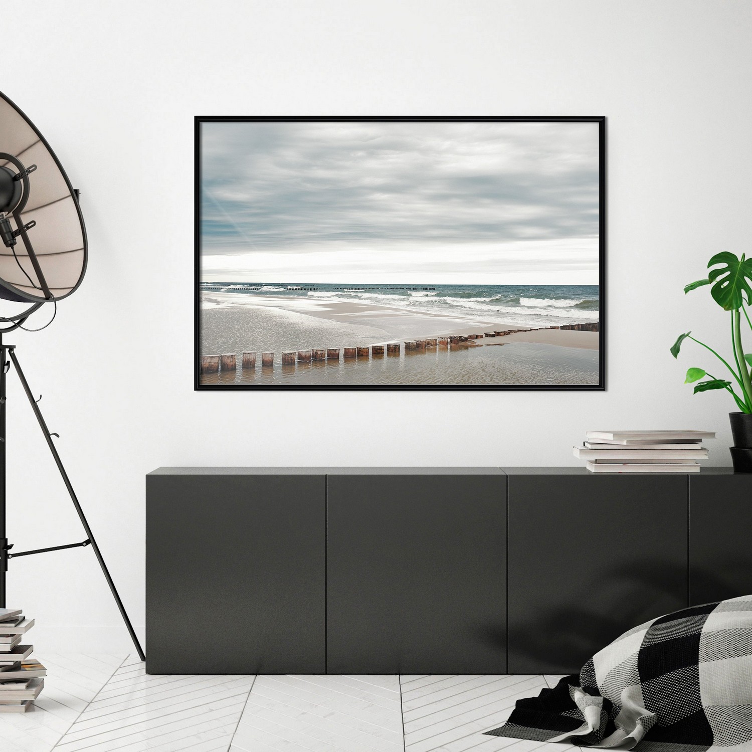 Affisch - Baltic Sea [Poster] 45x30 Svart ram, 45x30 cm