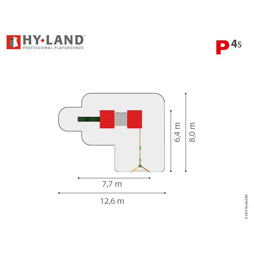 Klätterställning Hy-Land Projekt 4 + Swingmodul