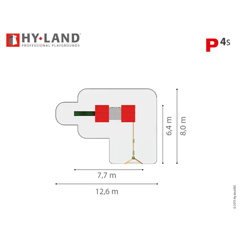 Klätterställning Hy-Land Projekt 4 + Swingmodul