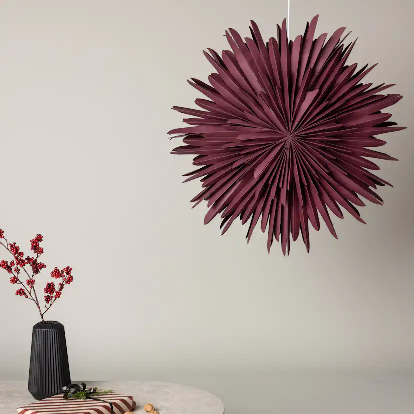 Sälen 80cm Pendant Lamp - Dark red / Dark red Mörkröd, 80 cm