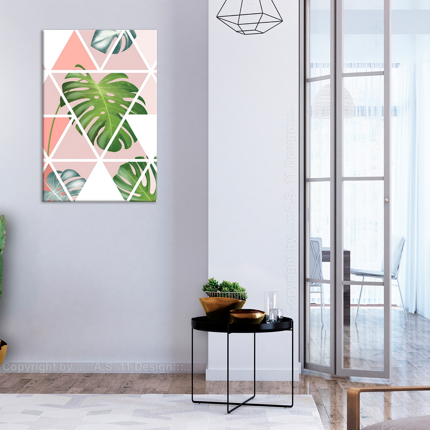 Tavla Arkiio Geometric Monstera