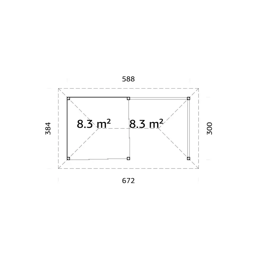 Uterum Palmako Bianca 16,6 m2 Set 203 Slide
