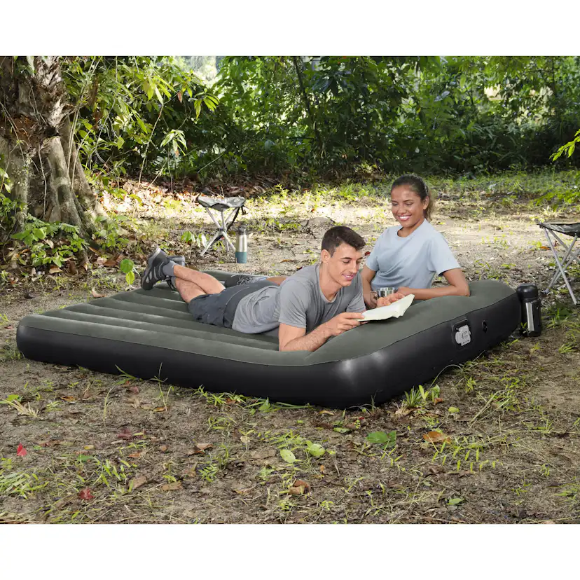 Uppblåsbar madrass Bestway Inbyggd Batteridriven Pump Tritech Airbed