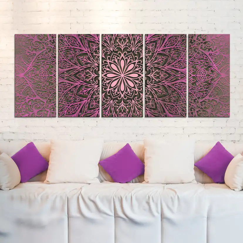 Tavla Arkiio Pink Mandala
