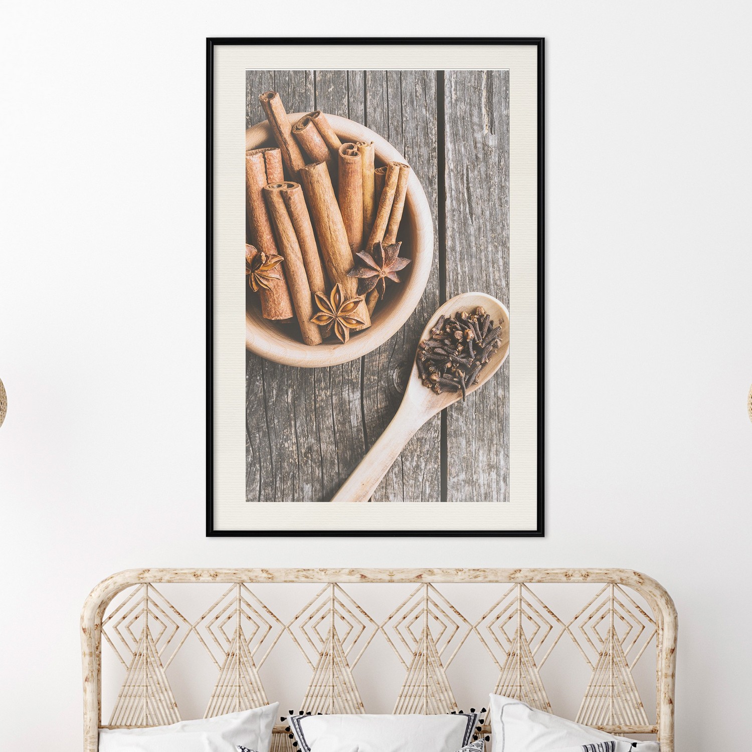 Affisch - Smell of Spices [Poster] 30x45 Svart ram med passepartout, 30x45 cm