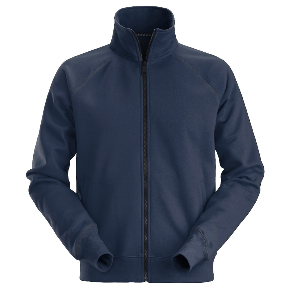 Jacka Sweatshirt hel zip Storlek: XXL, Färg: Navy