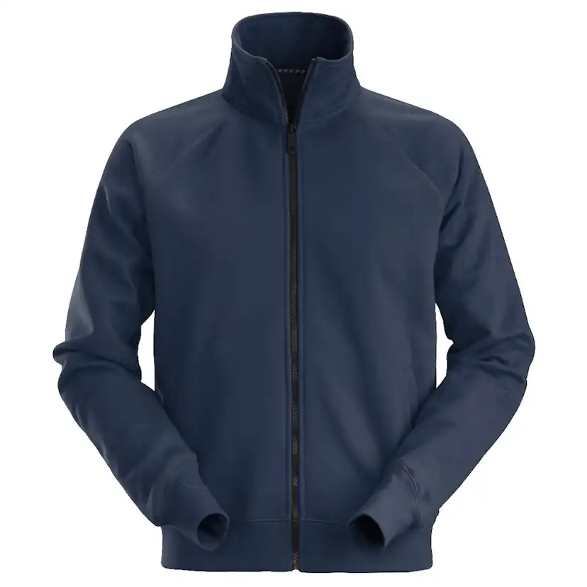 Jacka Sweatshirt hel zip Storlek: XXL, Färg: Navy