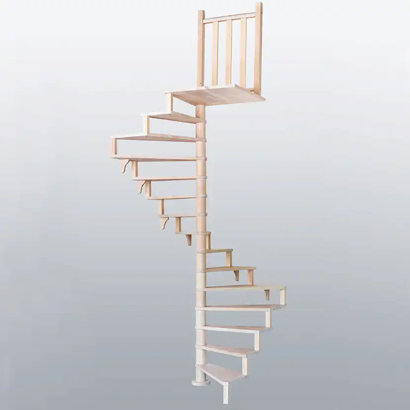 Hörnspiraltrappa Byggera Square Wood