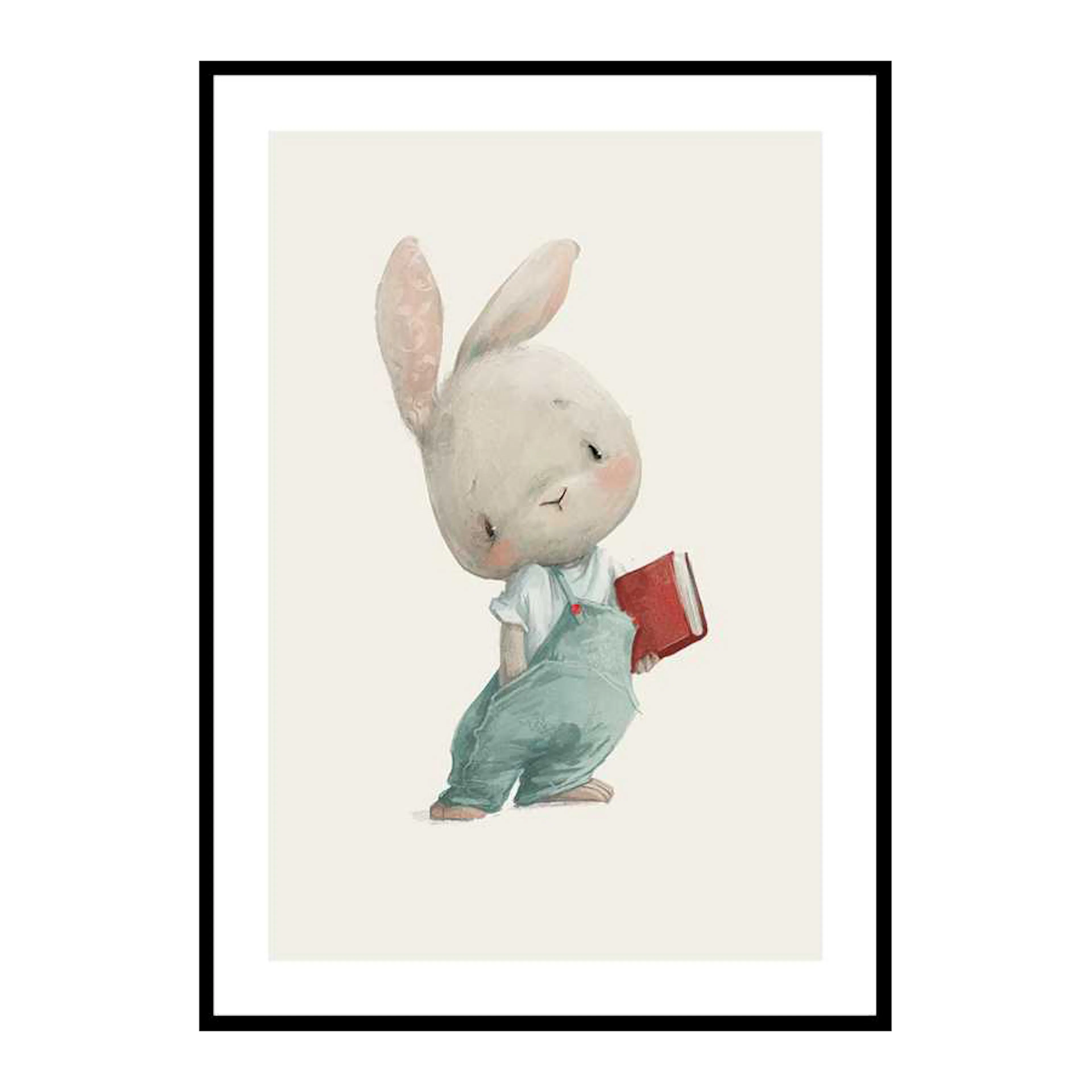 Hare With A Book 50x70 cm