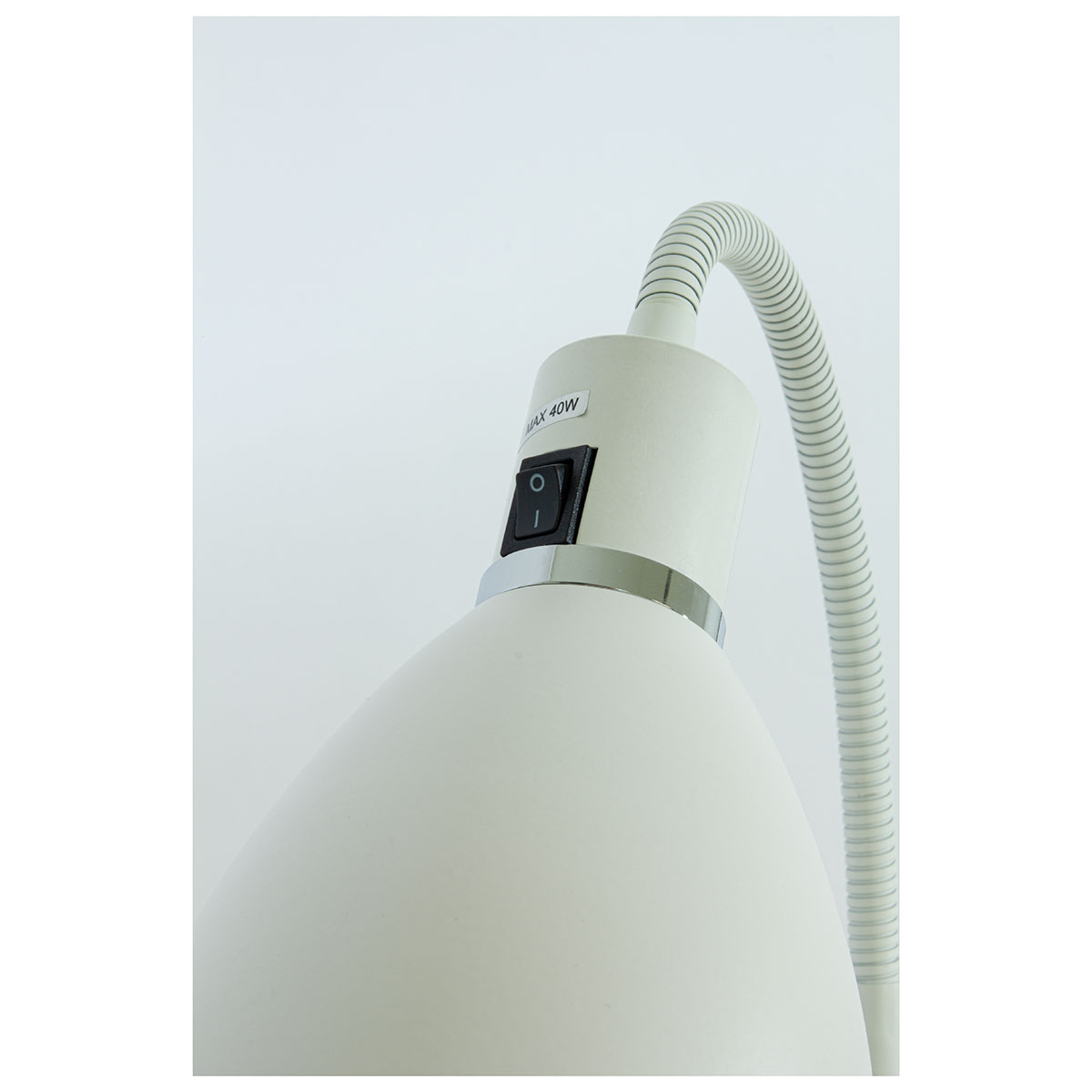 IDRE golvlampa, vit Vit/Krom