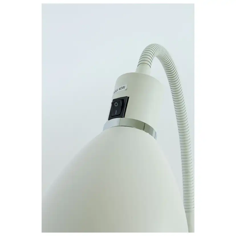 IDRE golvlampa, vit Vit/Krom
