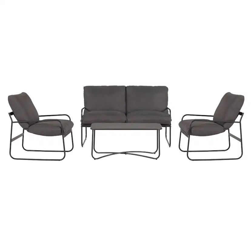 Loungegrupp ENVY DESIGN Theodor Trädgårdsgrupp i Aluminium med Dynor