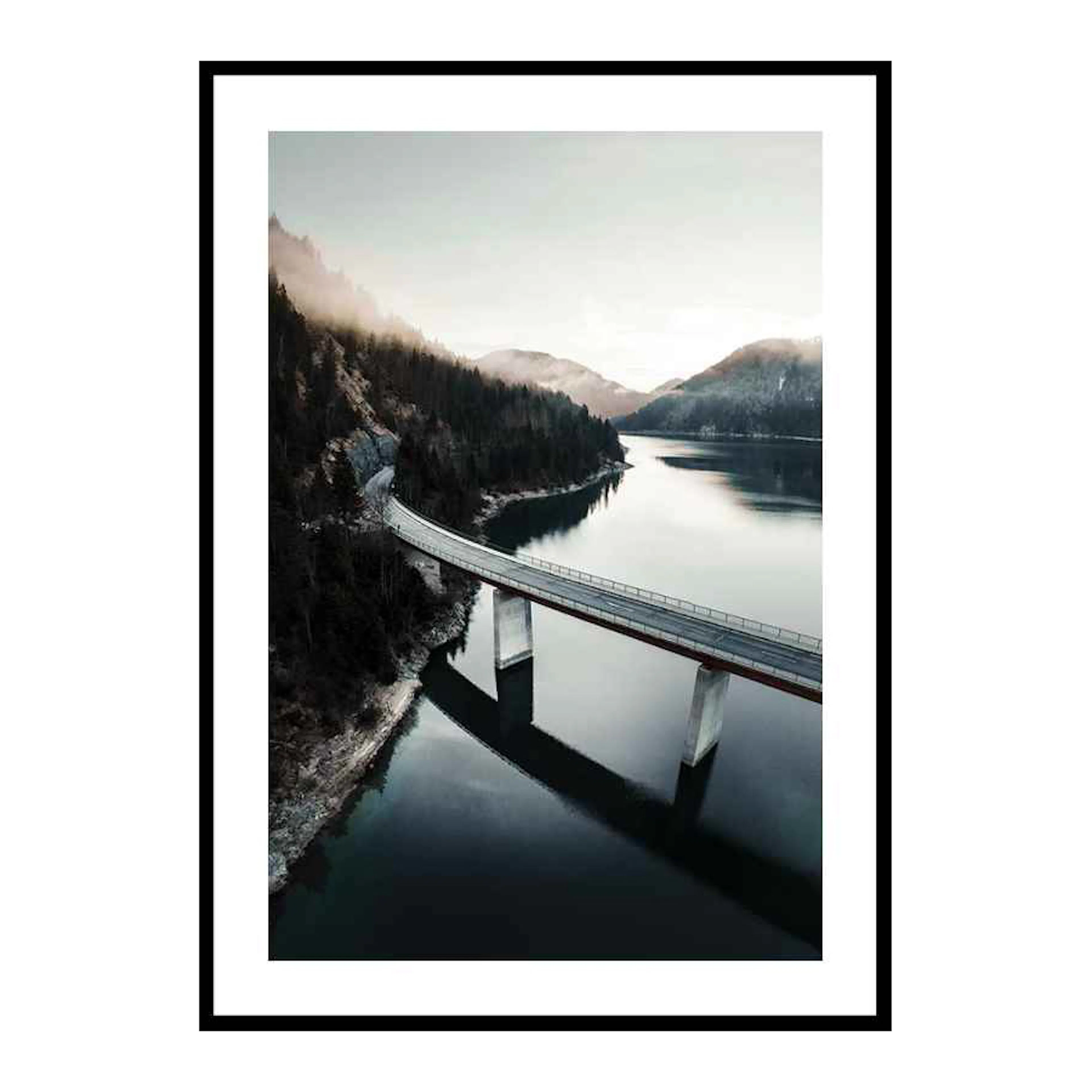 Bridge Over Lake 30x40 cm