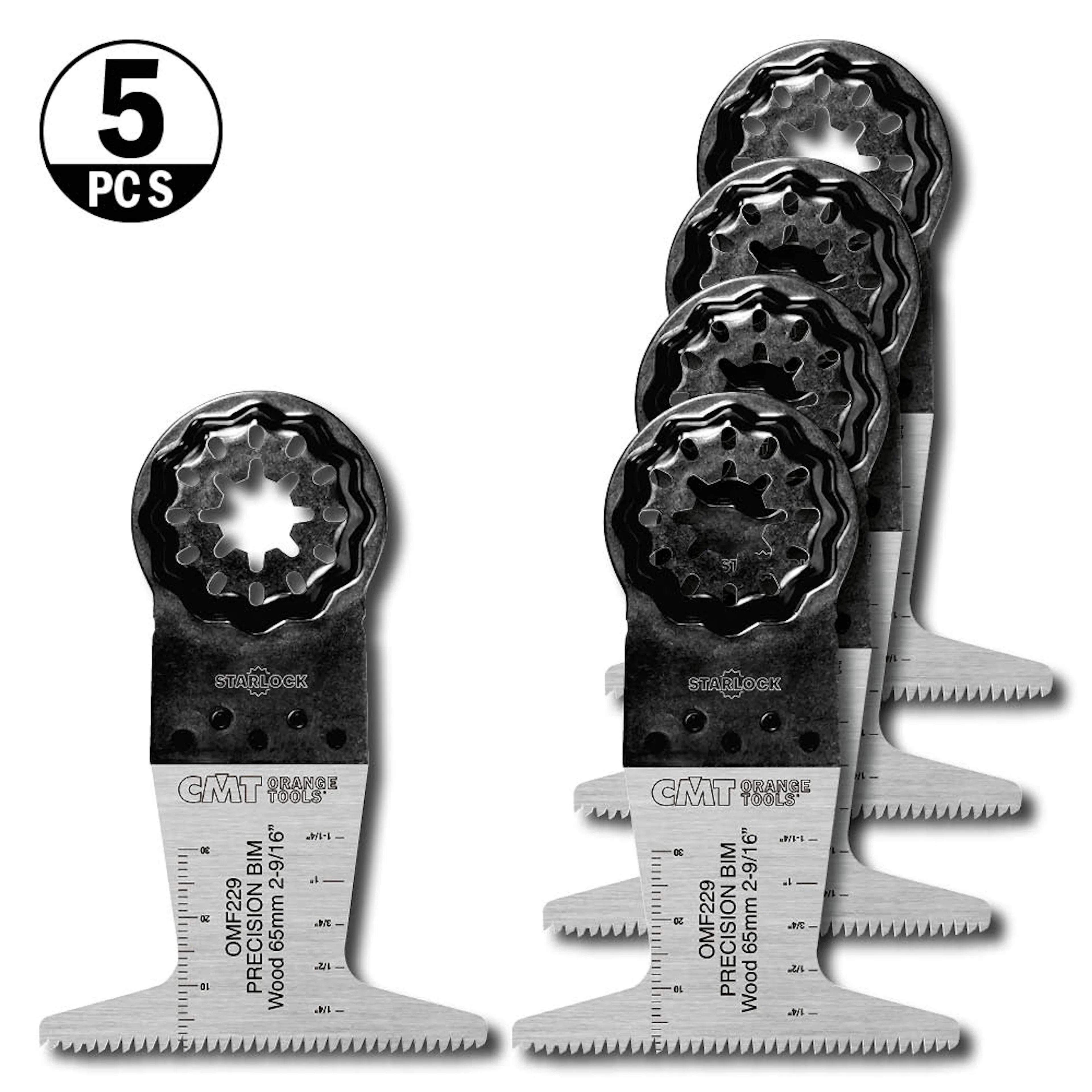 Starlock CMT Orange Tools 65x50mm BIM Trä 5 st OMF229-X5