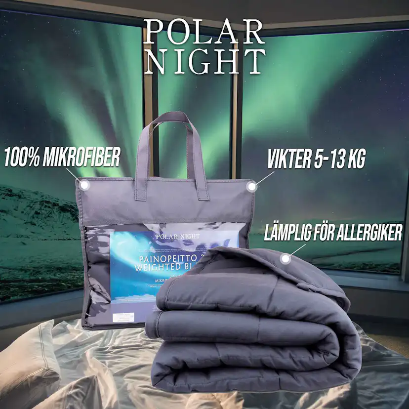 Tyngdtäcke Polar Night 150x200 cm