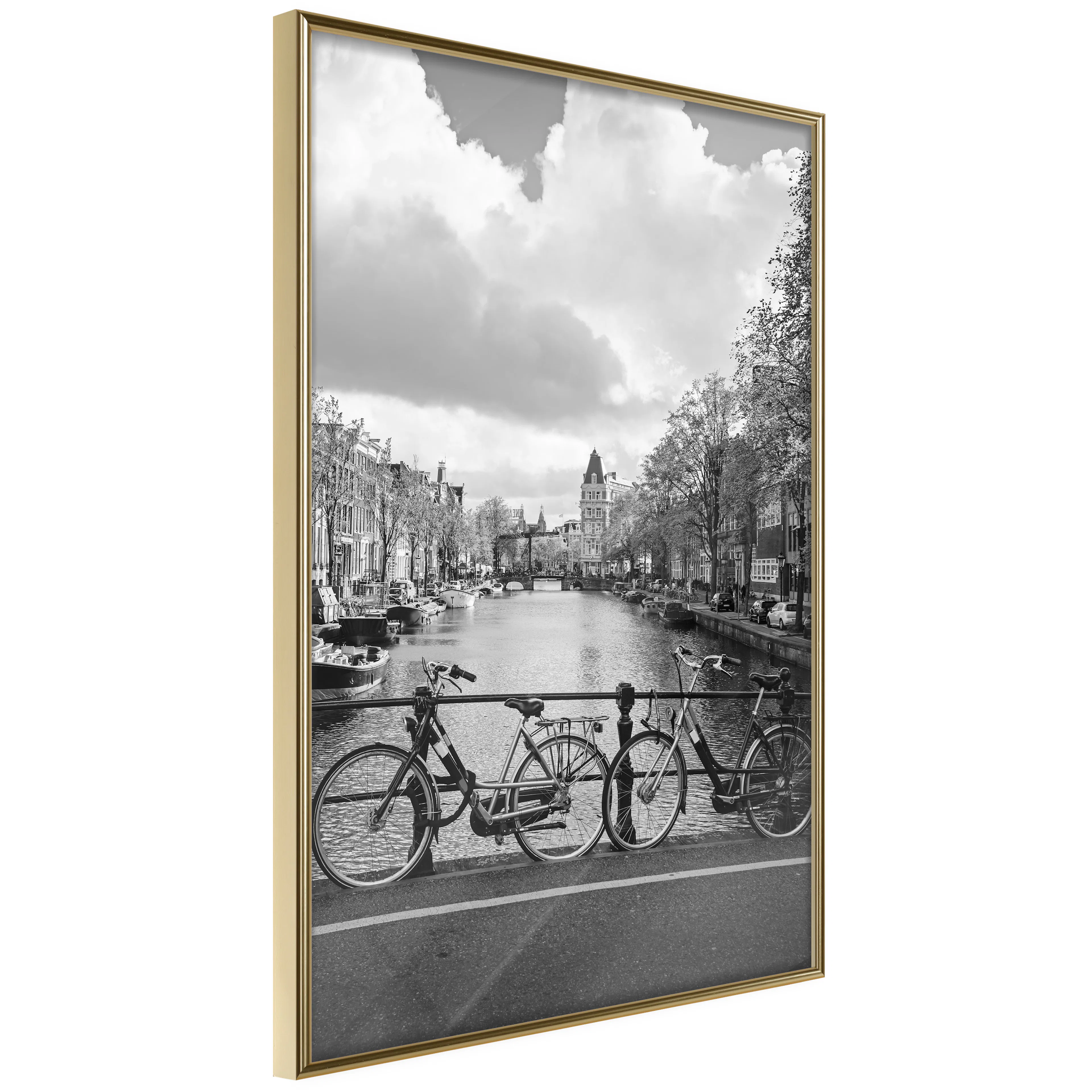 Poster Artgeist Affisch Bikes On Bridge