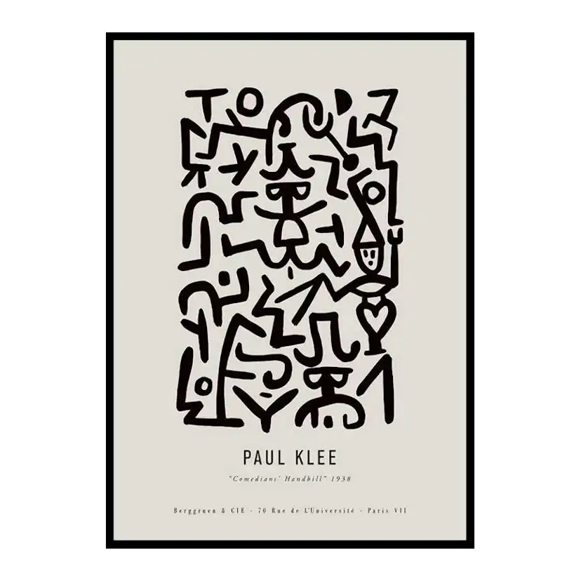 Poster Gallerix Paul Klee Comedians