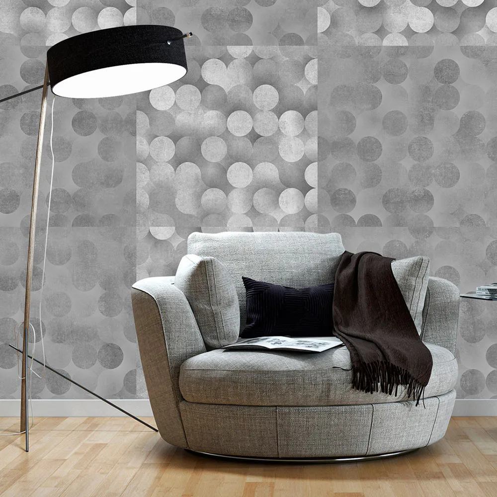 Fototapet Arkiio Light Grey Rain 50x1000 cm