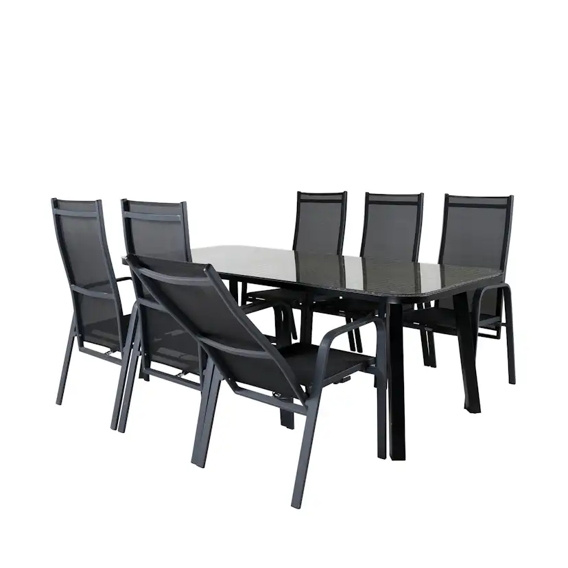 Matgrupp Venture Home Olle med 6 Curz Matstolar