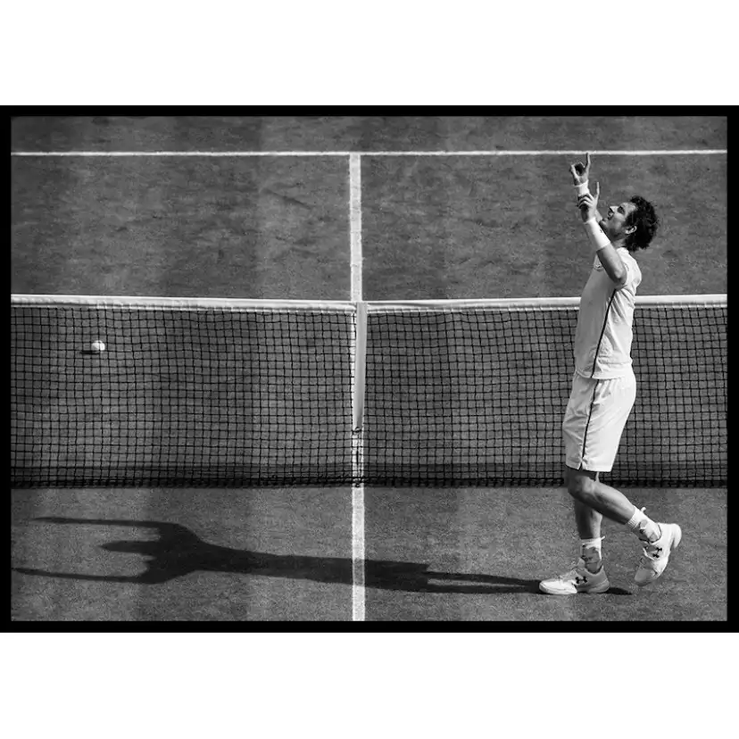 Poster Gallerix Andy Murray Wimbledon 2016 B&W