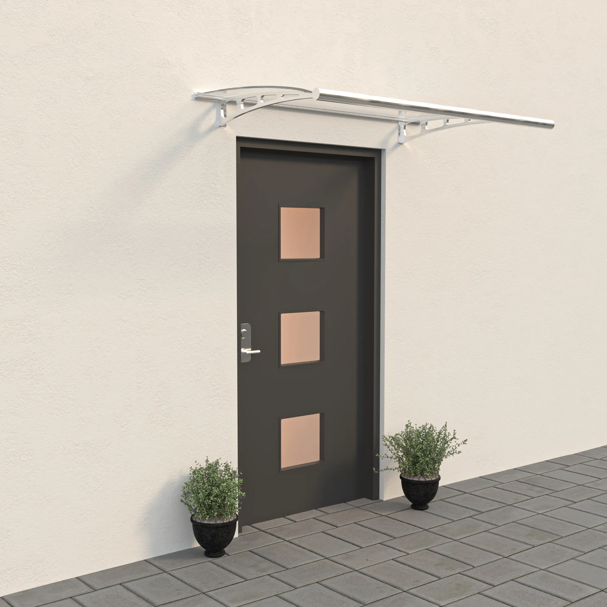 Entrétak Skotte Garden Aluminium Polykarbonat