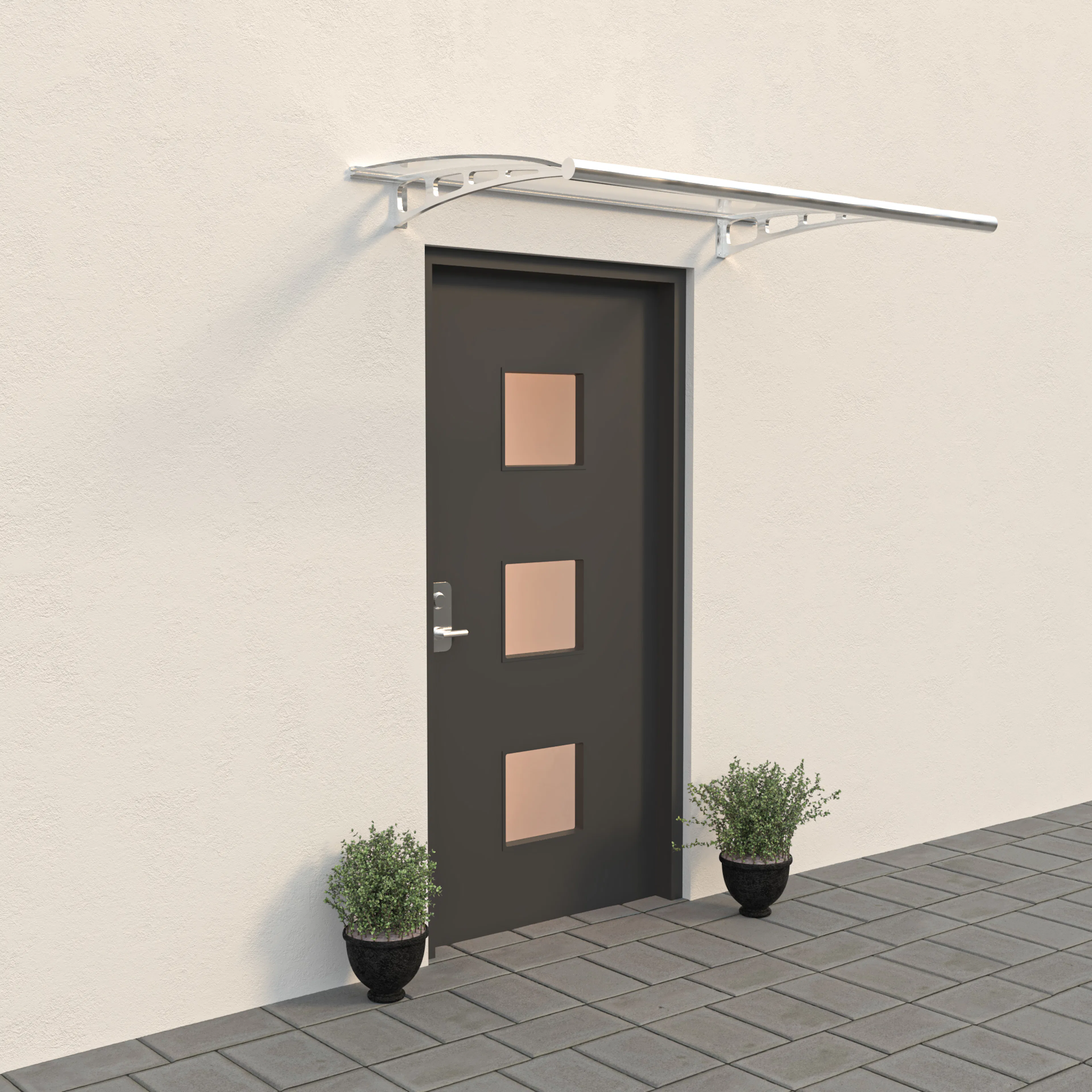 Entrétak Skotte Garden Aluminium Polykarbonat