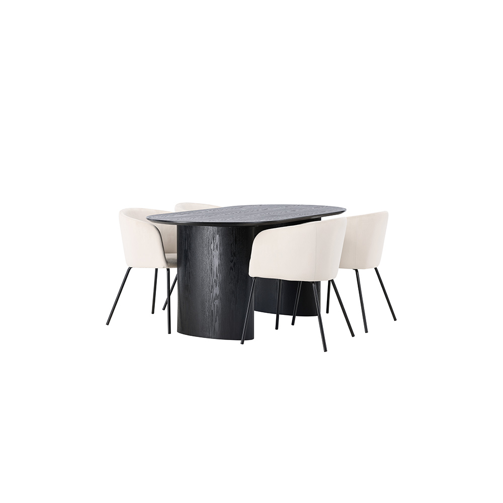 Matgrupp Venture Home Isolde med 4 st Berit stolar