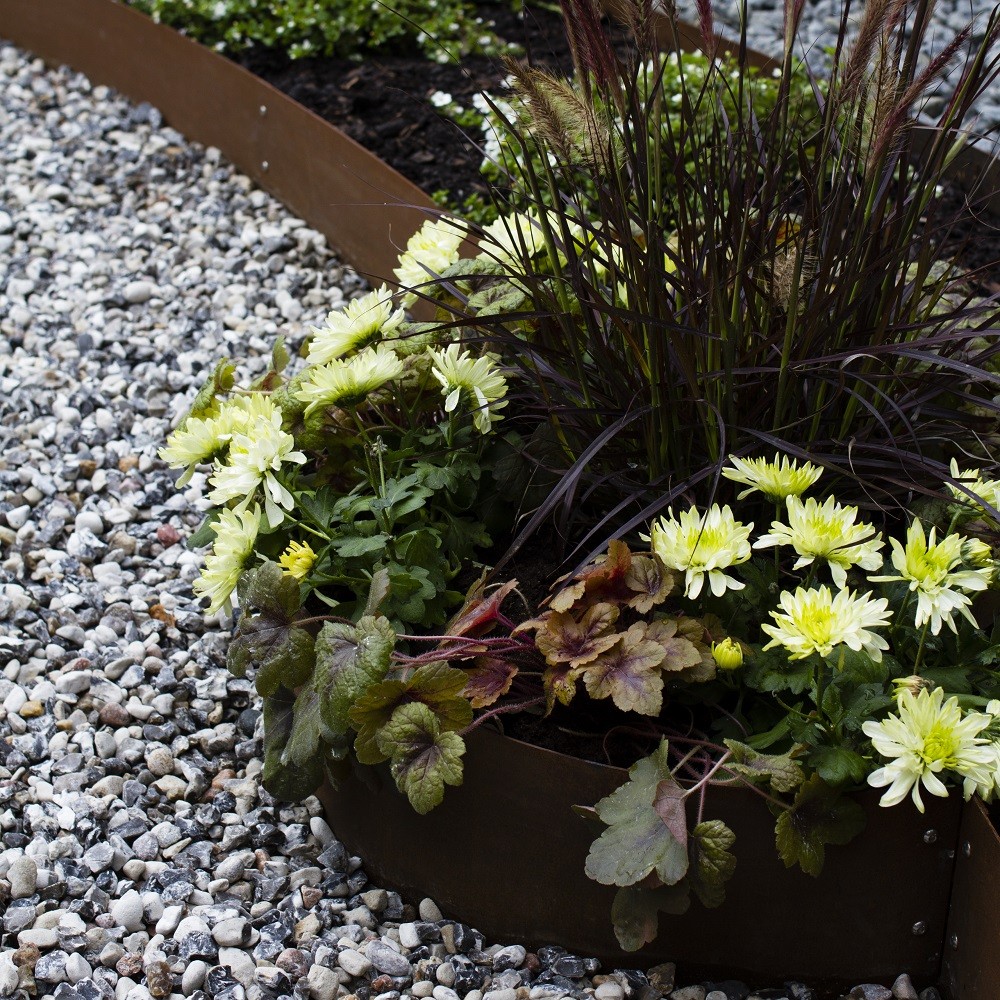 Planteringskant Flexigarden Corten Övergång
