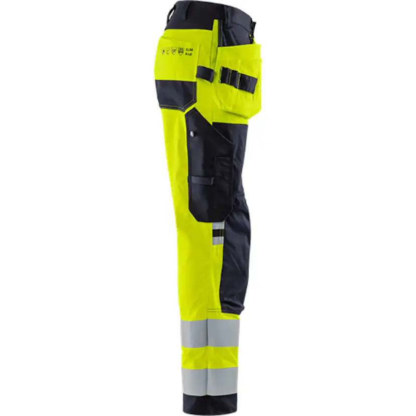Flamestat hantverkarbyxa stretch 2167 ATHF, klass 2 Storlek: D116, Gul/Marinblå