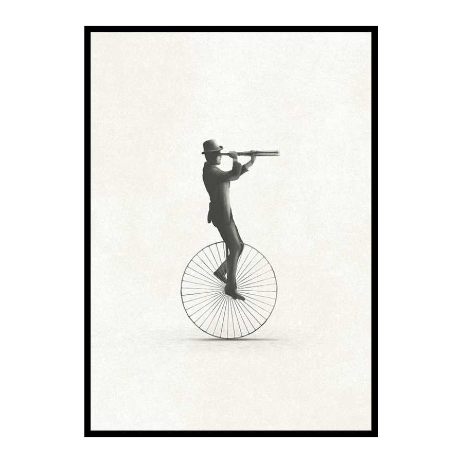 Poster Gallerix Retro Unicycle