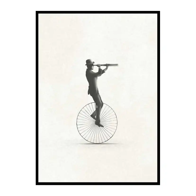 Poster Gallerix Retro Unicycle