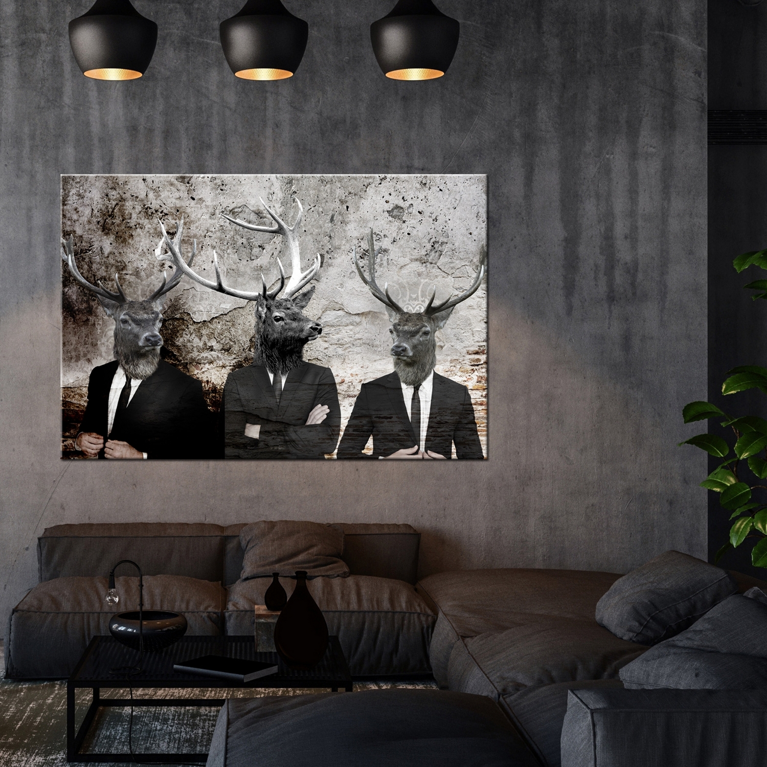 Tavla Arkiio Deer In Suits