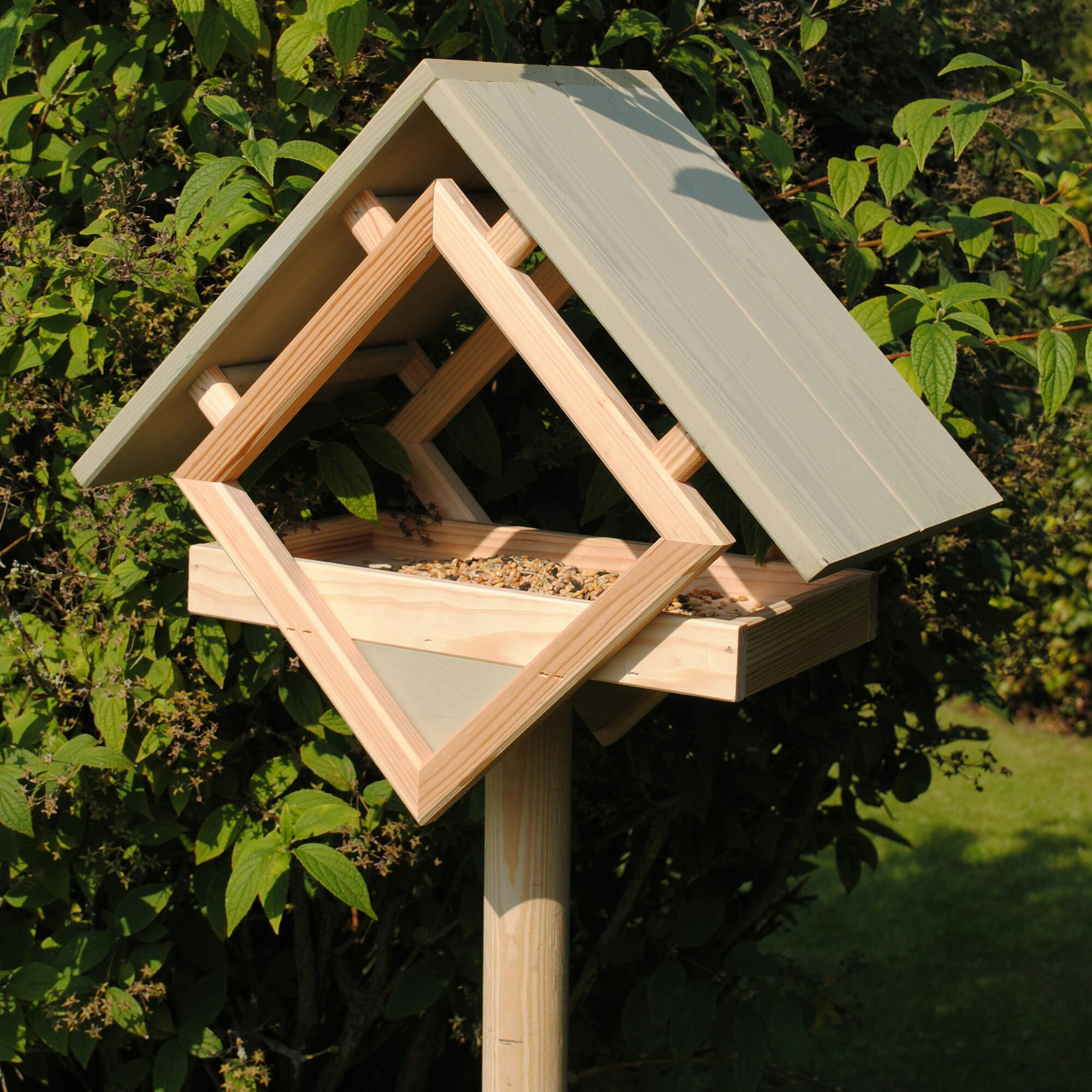 Fågelmatare Hortus Furu Olivgrön Med Stativ