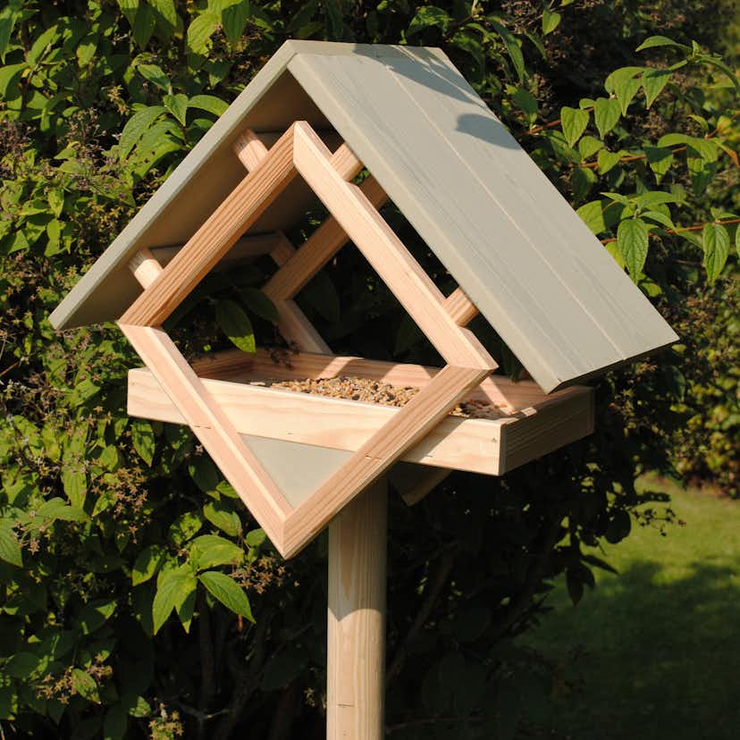 Fågelmatare Hortus Furu Olivgrön Med Stativ