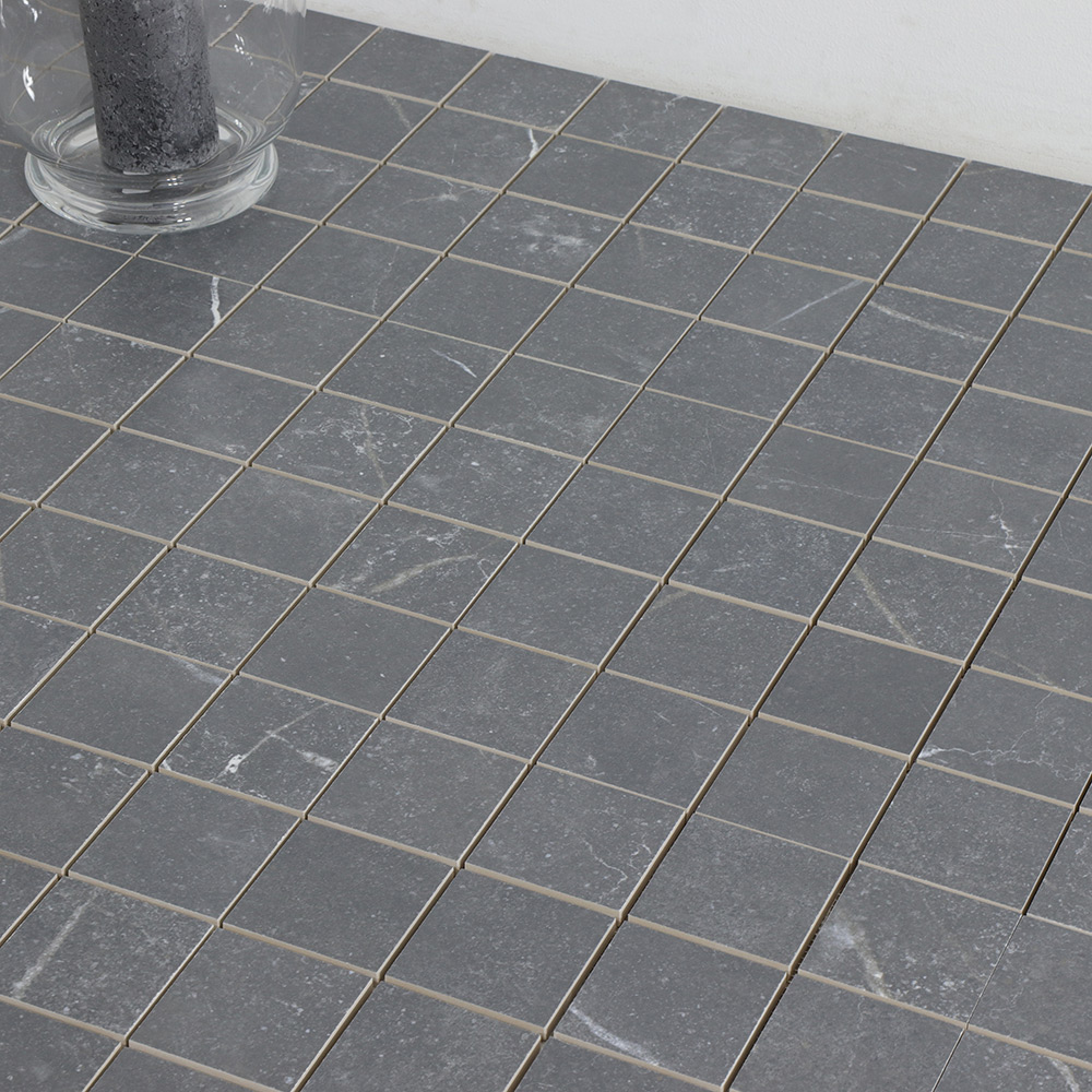 Mosaik Tenfors Soapstone Graphite Matt Marmor 7x7 cm