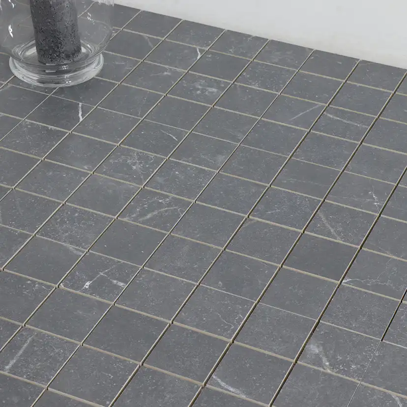 Mosaik Tenfors Soapstone Graphite Matt Marmor 7x7 cm