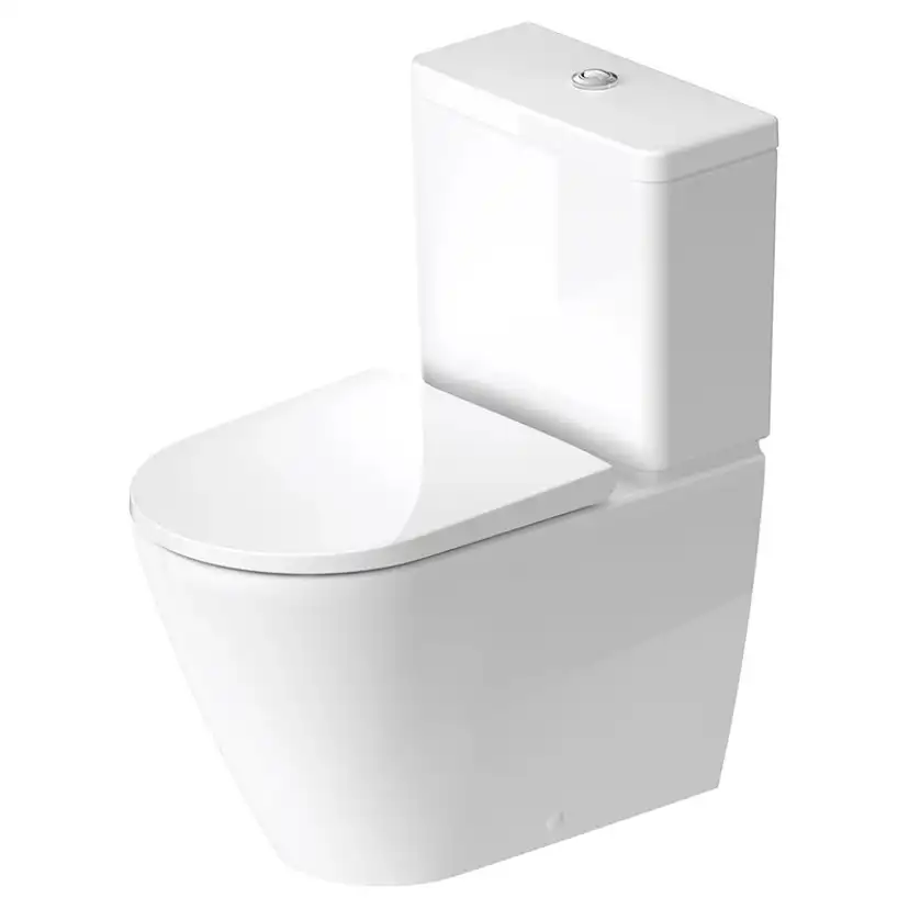 Toalettstol Duravit D-Neo 200209 Rimless med Mjukstängande Hårdsits