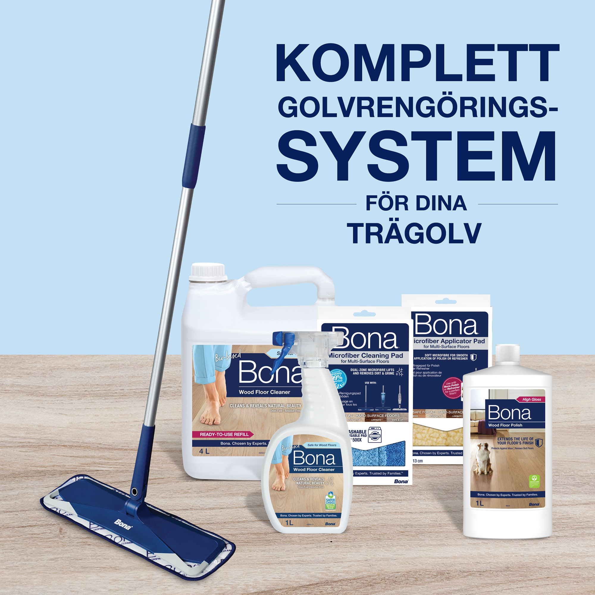 Cleaner Bona för Trägolv 4 liter