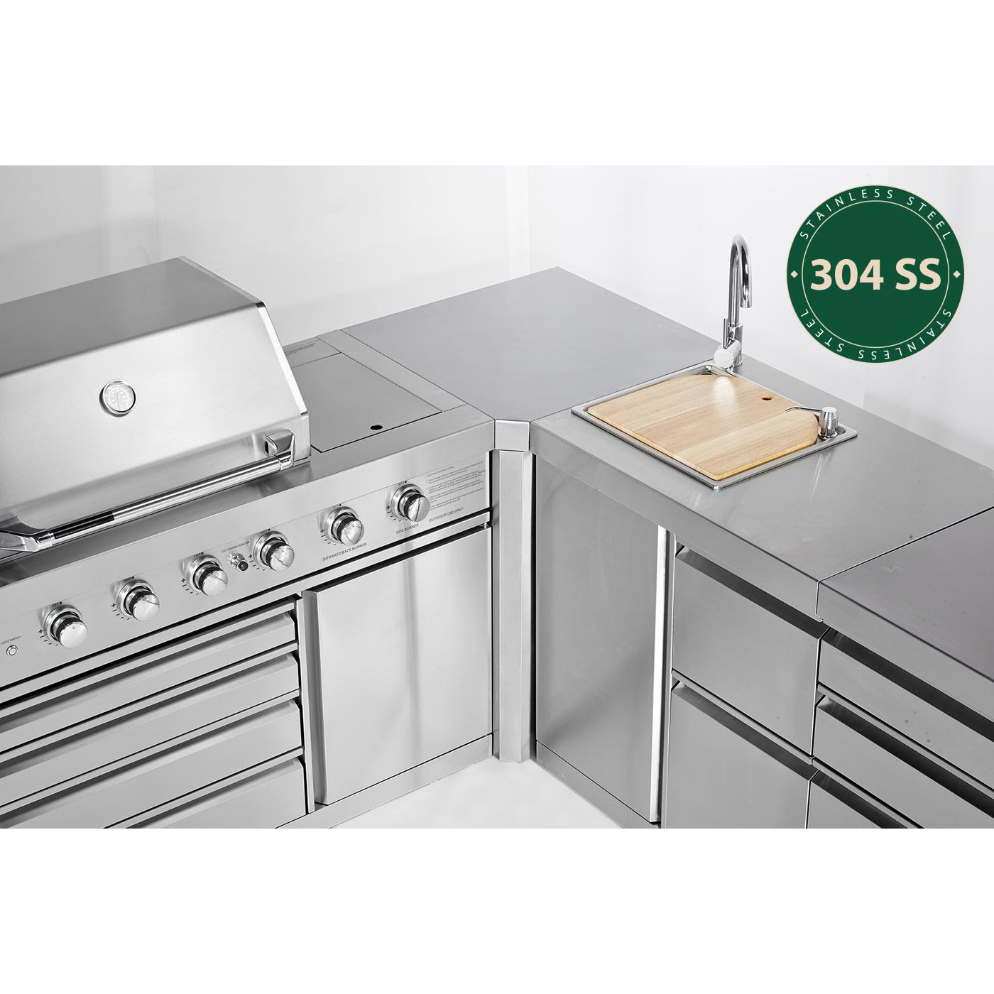 Fristående Utekök Myoutdoorkitchen Stainless Collection Sacramento
