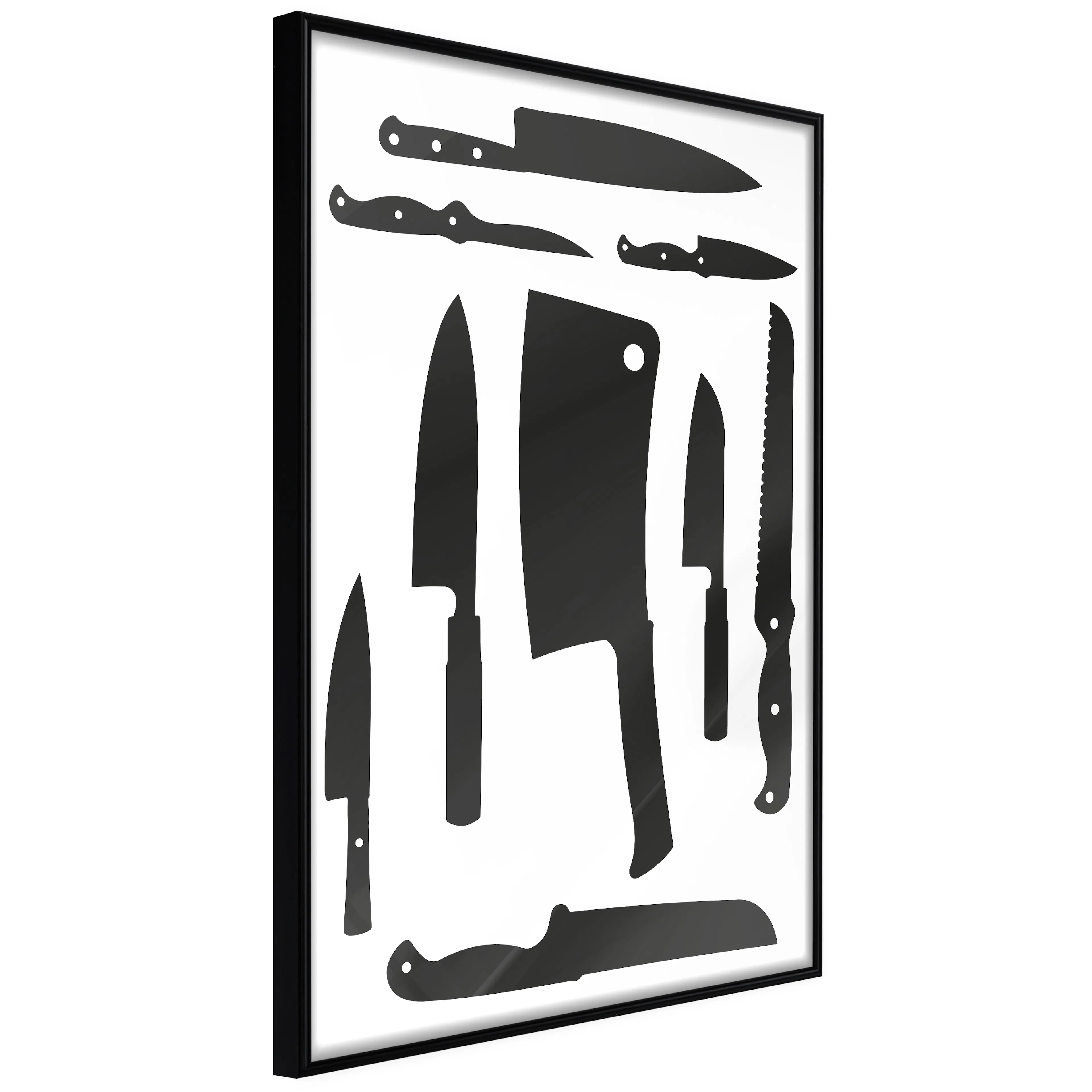 Affisch - Cleaver and Knives [Poster] 40x60 Svart ram, 40x60 cm